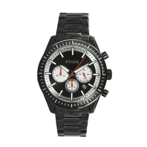 Horlogeband Fossil BQ1259 Roestvrij staal (RVS) Zwart 22mm